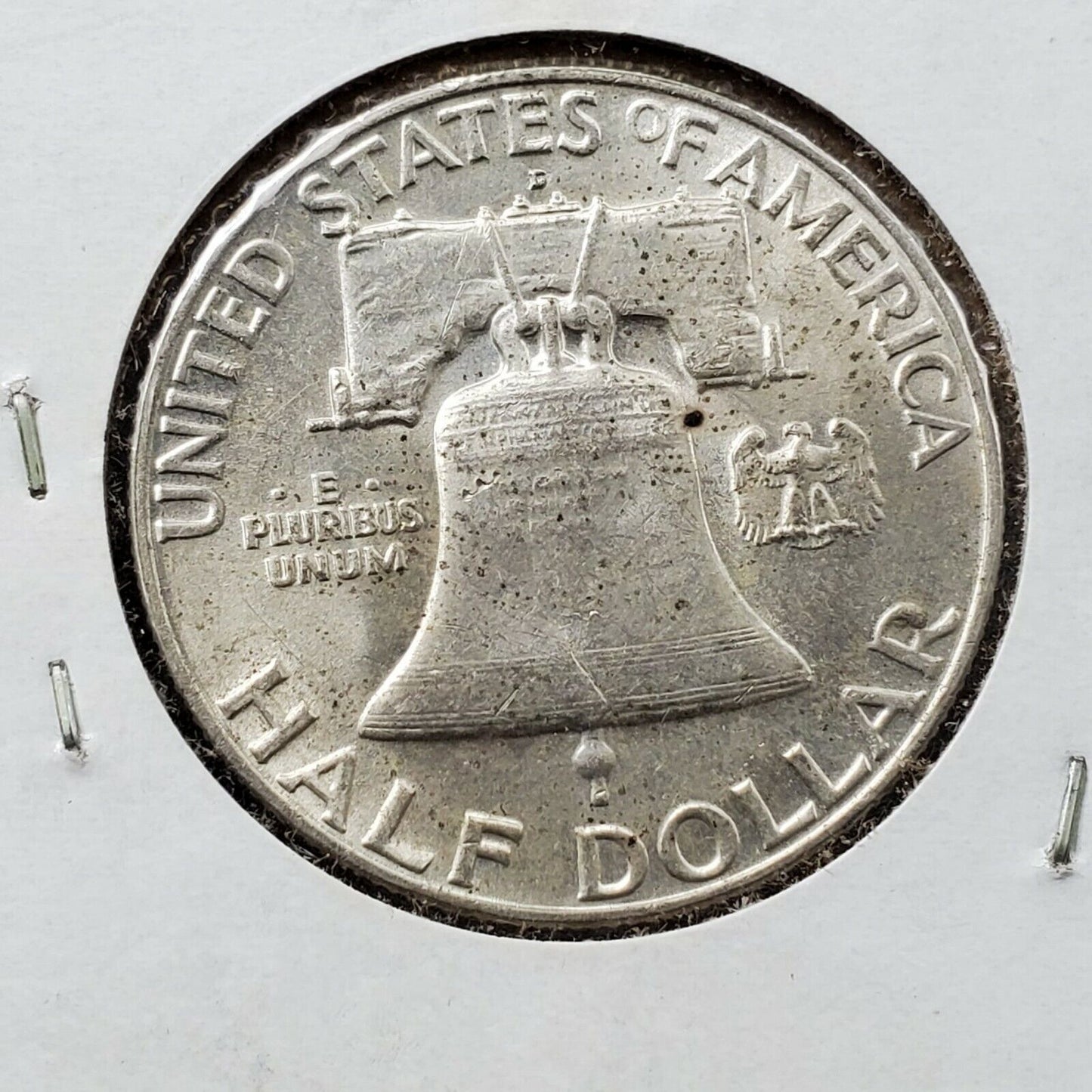 1958 D Franklin Silver 90% Half Dollar Coin Choice BU UNC