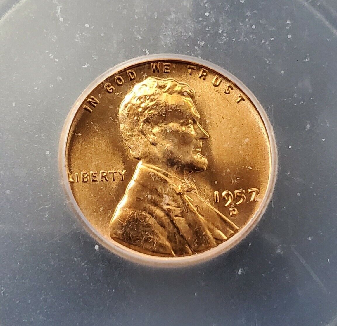 1957 D Lincoln Wheat Cent Penny Coin ICG MS67 RED RD Gem BU Denver 4