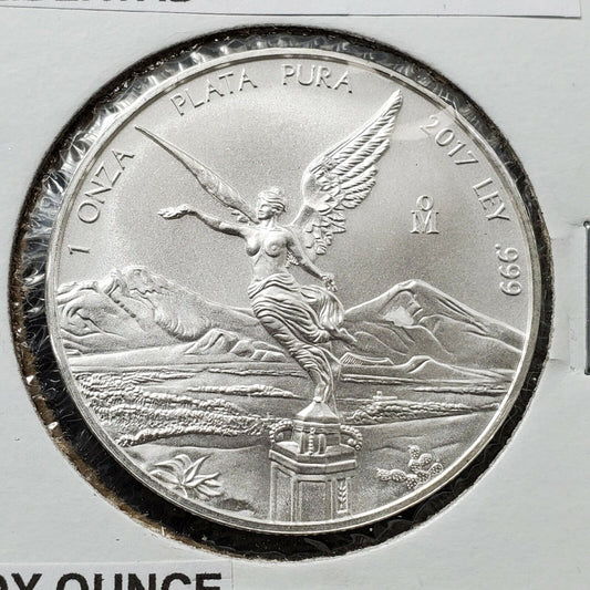 2017 Mo 1 oz Onza Mexico Libertad Gem BU UNC Ley .999 Plata Pura 2