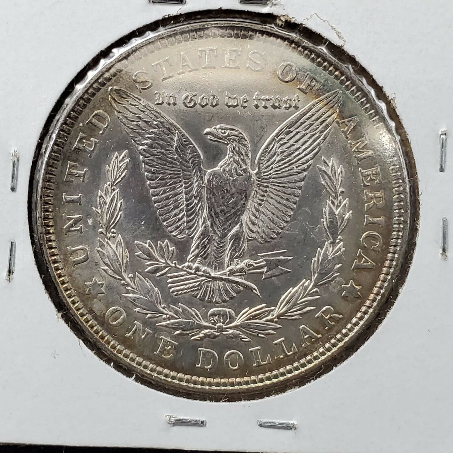 1921 P $1 Morgan Eagle Silver Dollar Coin Average UNC 100 Years PQ TONING OBVERS