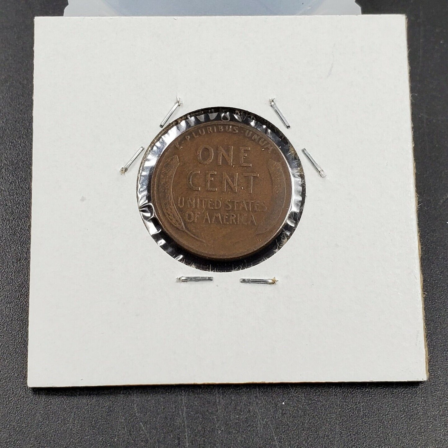 1924 s Lincoln Wheat Cent Penny Coin Circulated Die Cracks Obverse 4-7 o'clock