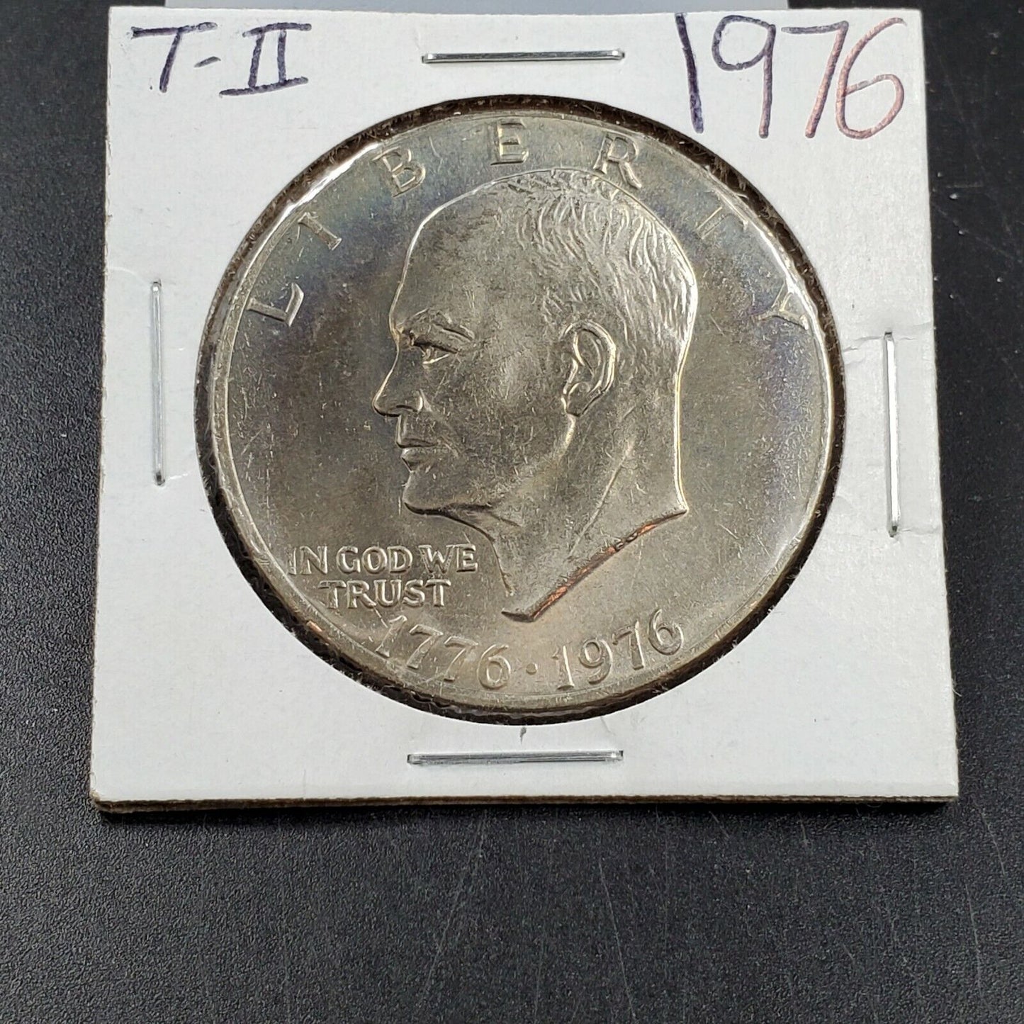 1976 P Type 2 Ike Eisenhower Clad Dollar Coin PQ GEM BU UNC NEAT TONING
