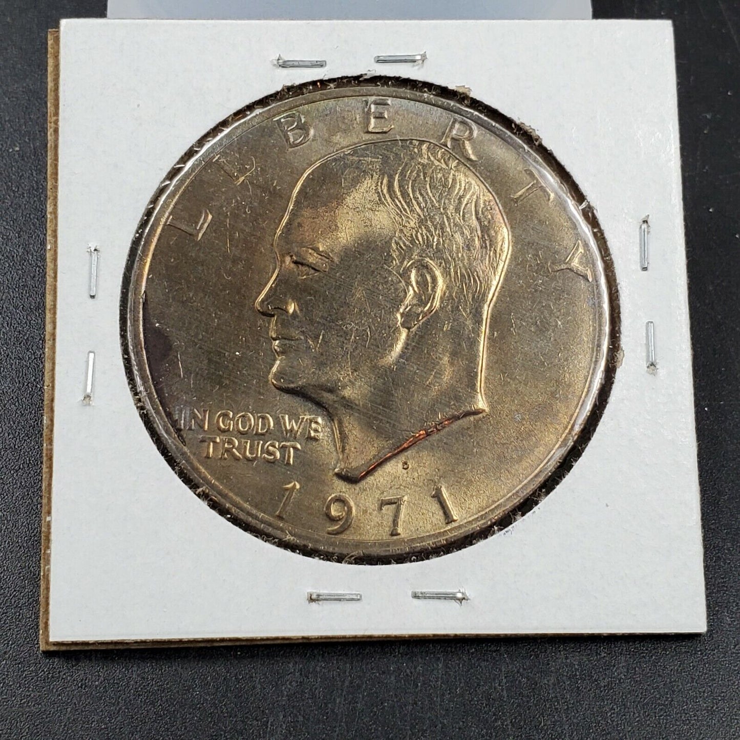 1971 D $1 Eisenhower Ike Clad Dollar Coin GEM BU UNC Neat Toning Toner Denver