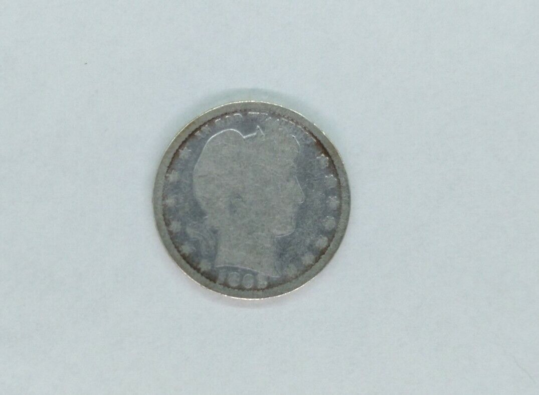 1892 P Barber Silver Quarter Coin Choice Circulat Full Date First Year of Issue
