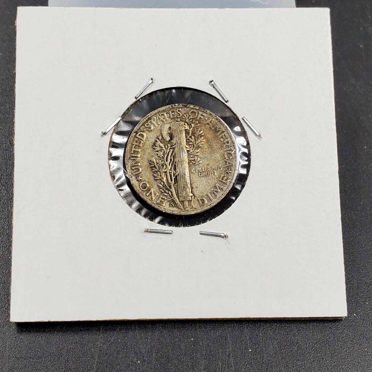 1944 S Mercury Silver Dime Coin VF Very Fine Nice Toning Toner Obv WW2 era