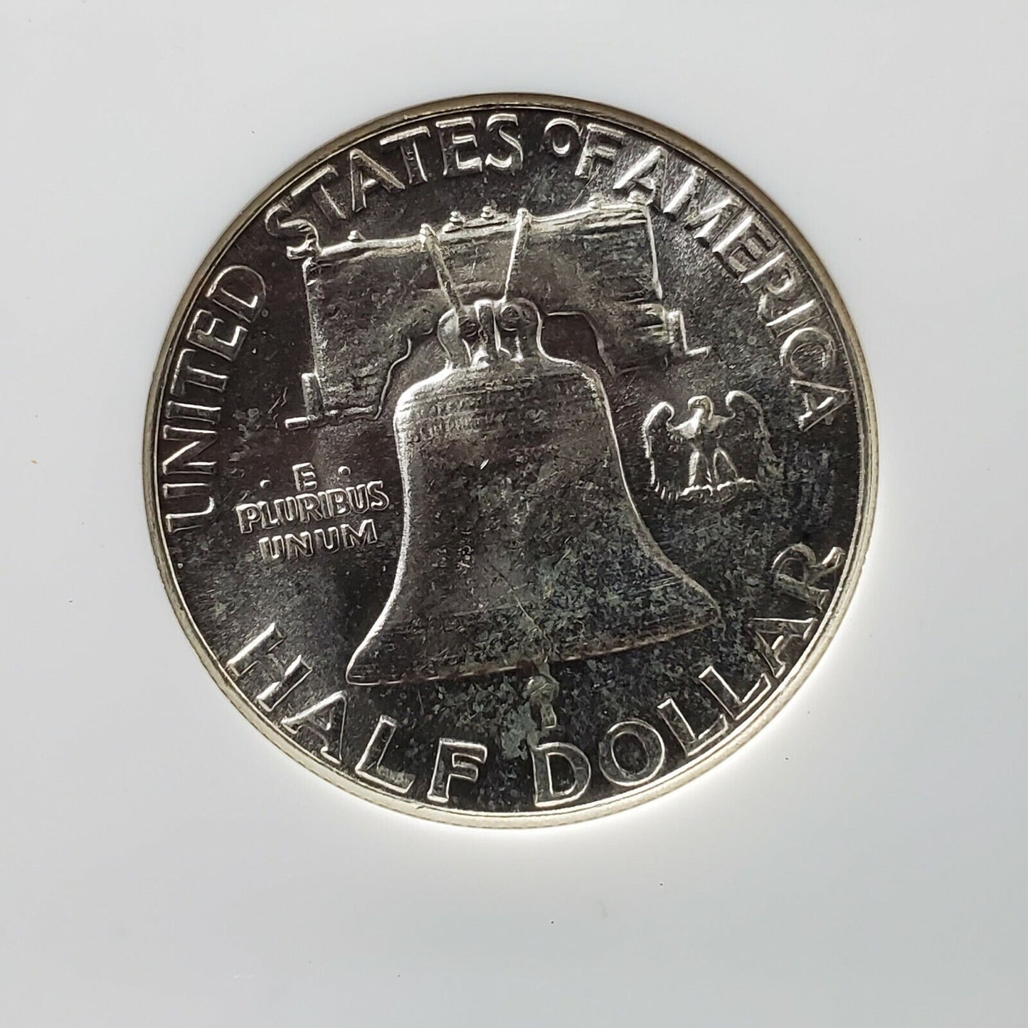 1963 P Franklin Silver Half Dollar Coin NGC MS65 GEM BU SOME TONING
