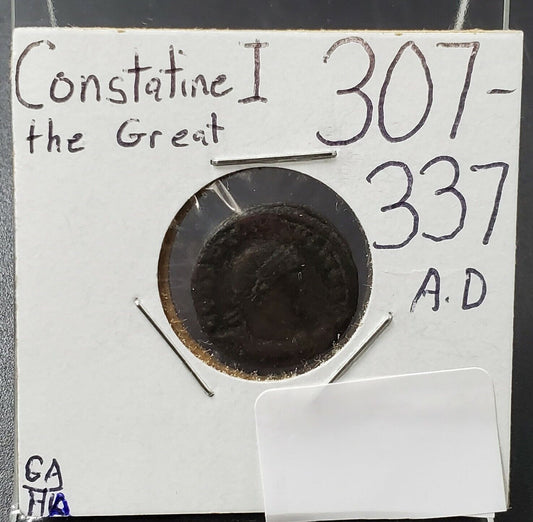 Constantine I 307-337 the Great Follis Ancient Bronze Coin Circulated