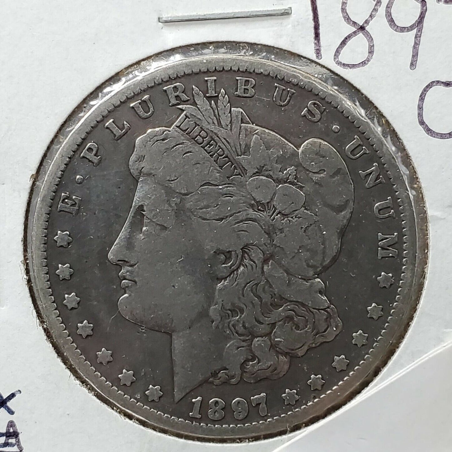 1897 O $1 Morgan Silver Eagle Dollar Coin Choice FINE / VF Very Fine New Orleans