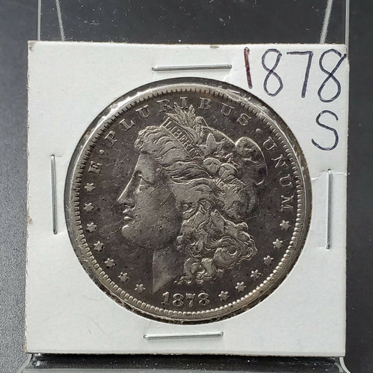 1878 S $1 Morgan Silver Eagle Dollar Coin Choice VF Very Fine / EF XF