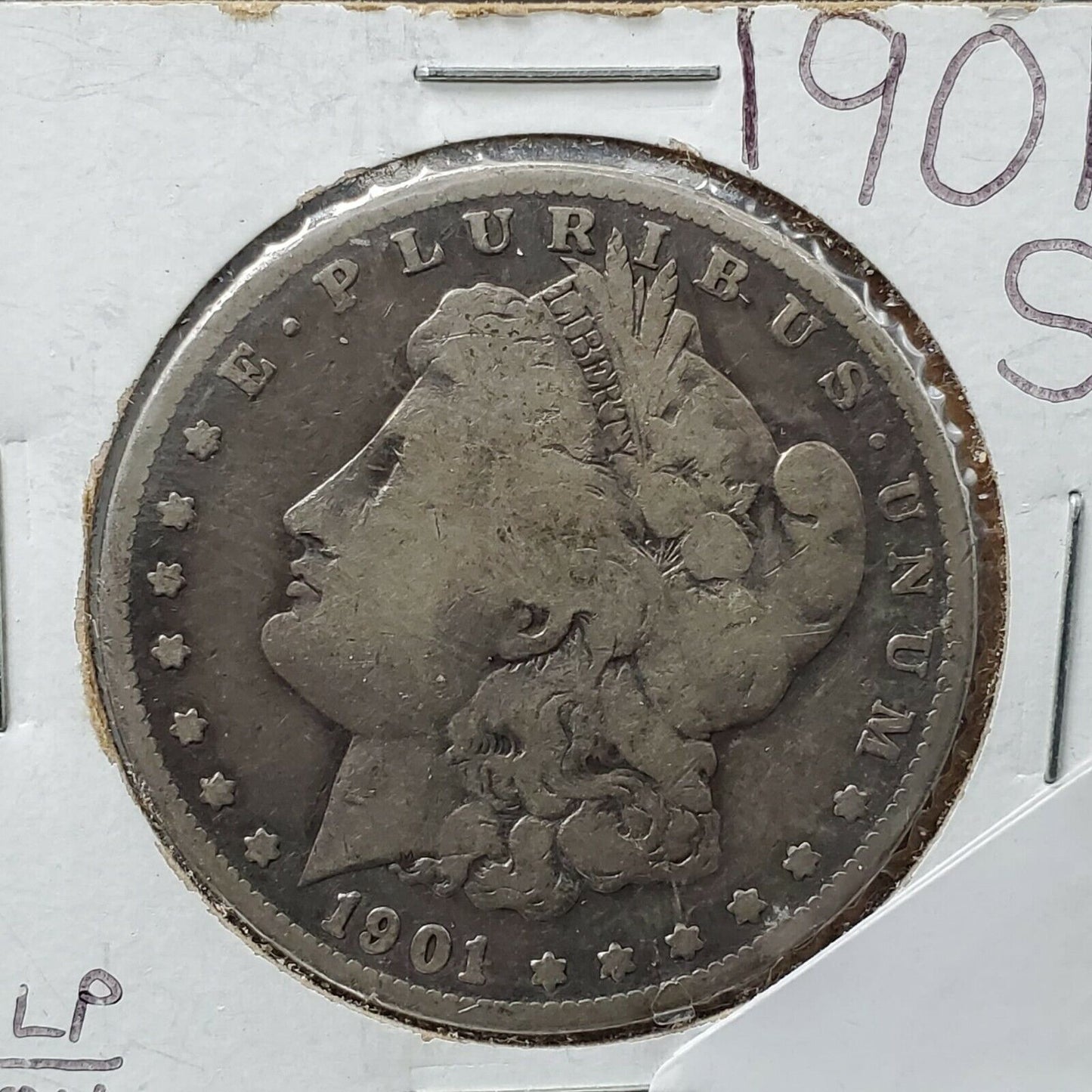 1901 S $1 Morgan Silver Eagle Dollar Coin VG Very Good 120 Years Anniversary