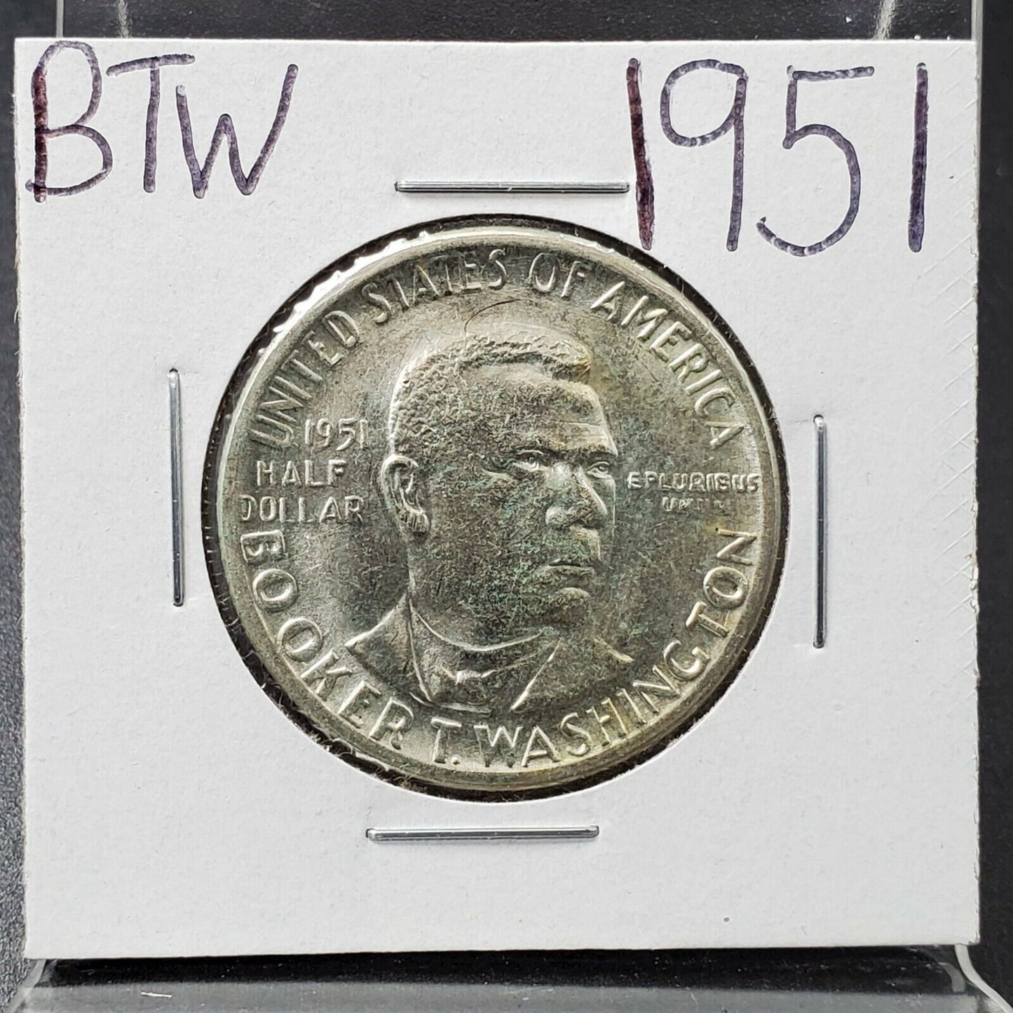 1951 P Booker T Washington Half Dollar Classic Commemorative Silver CHOICE BU !