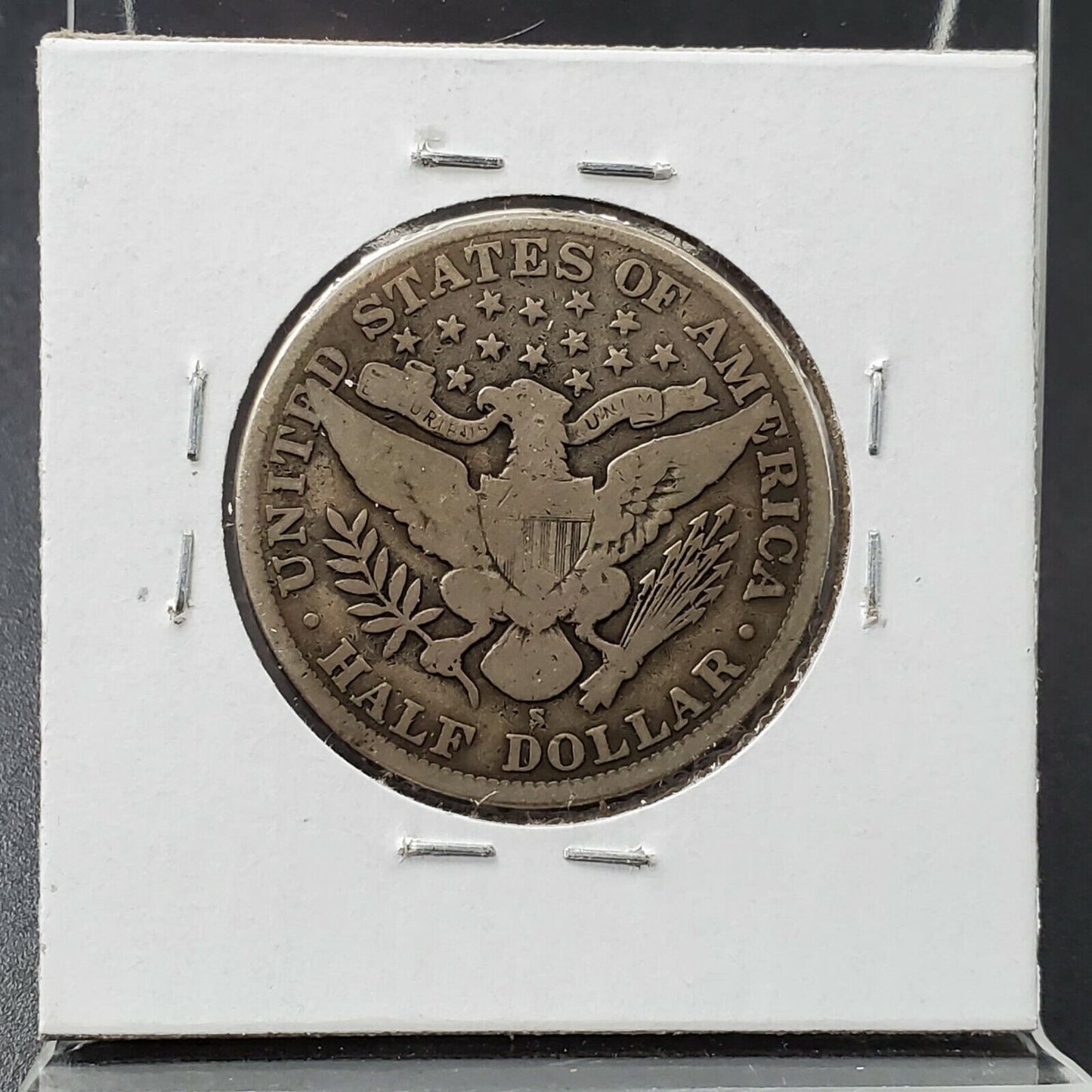 1910 S 50C Barber Silver Eagle HALF DOLLAR Coin Choice Fine Practically VF Nice