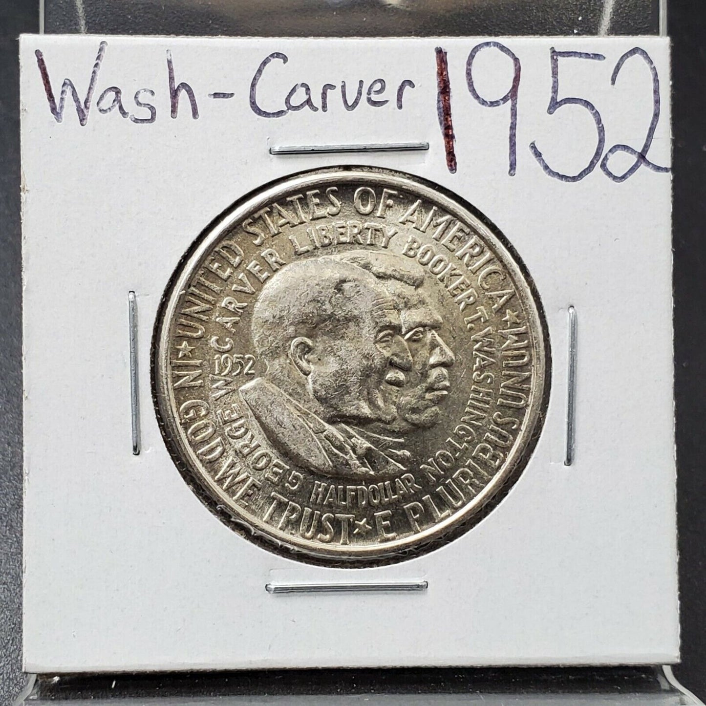 1952 P George Washington Carver Silver 50c Half Dollar Commemorative AVG BU UNC