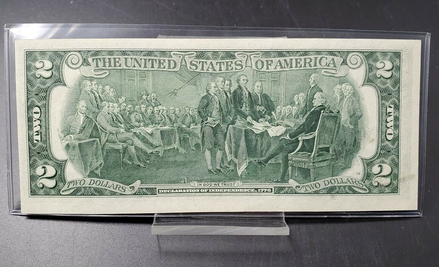 1976 $2 FRN Federal Reserve NOTE Green Seal BICENTENNIAL CH UNC