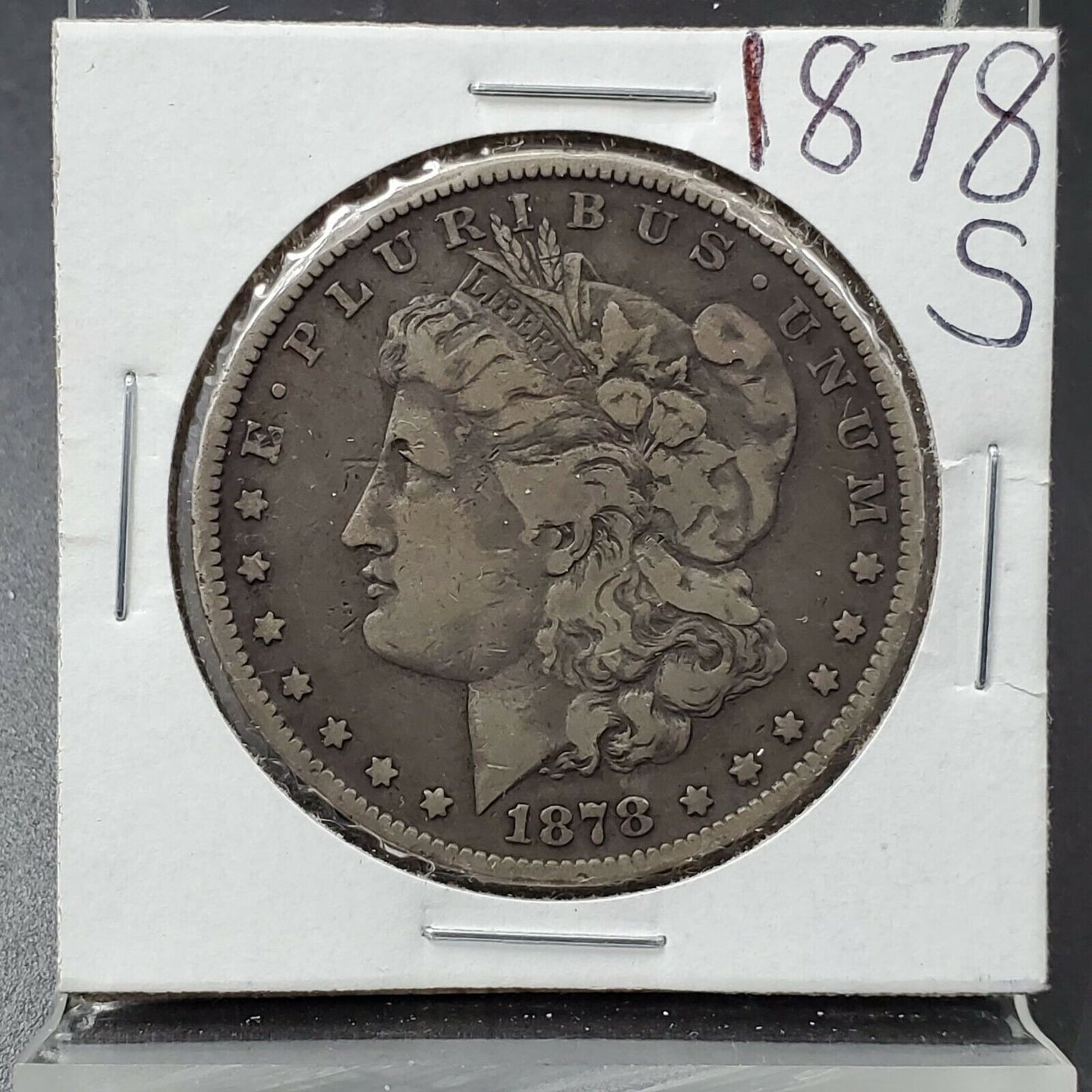 1878 S Morgan Silver Dollar Coin Choice Fine F Circulated Perfect for grade