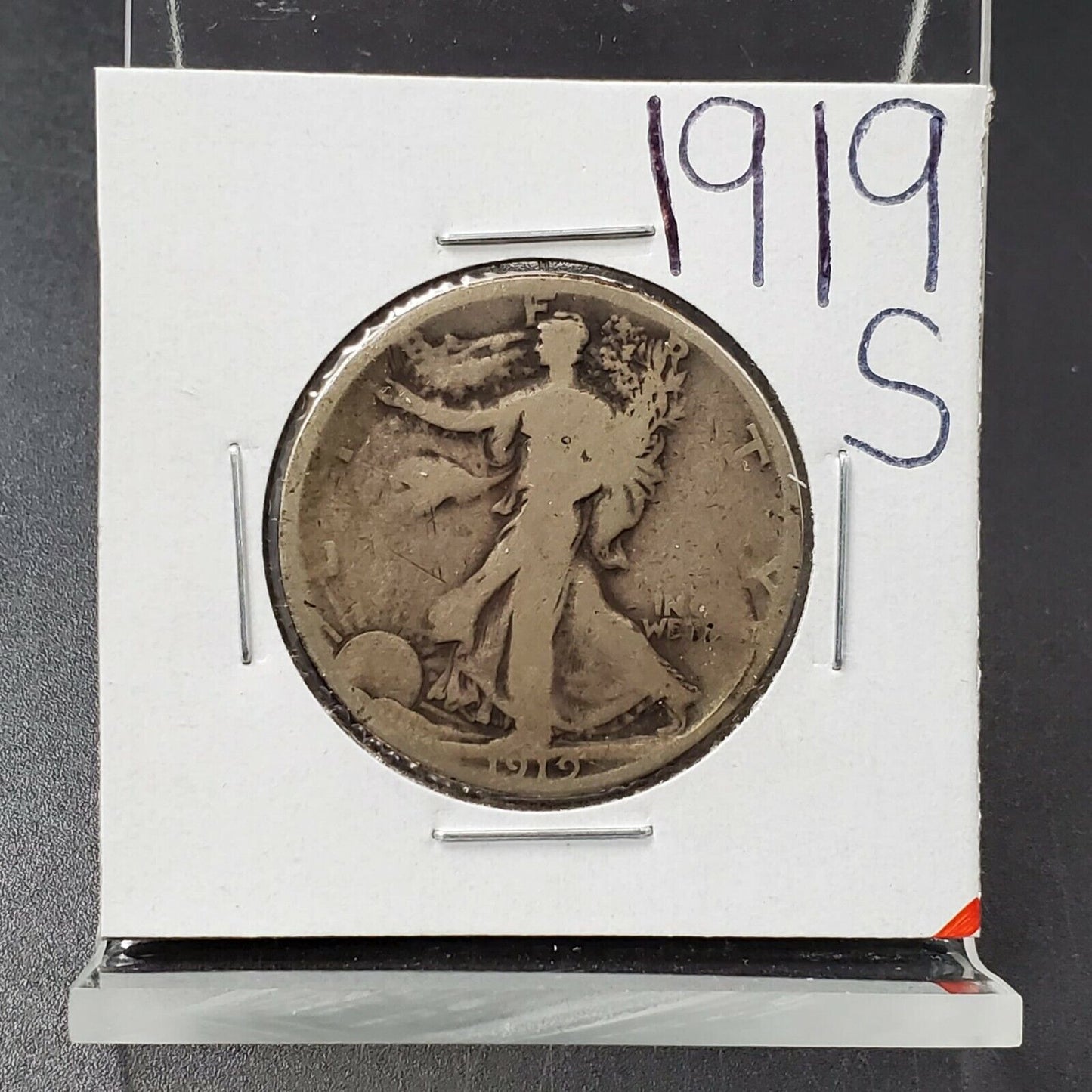1919 S Walking Liberty Silver Eagle Half Dollar Coin Average G Good Circulated