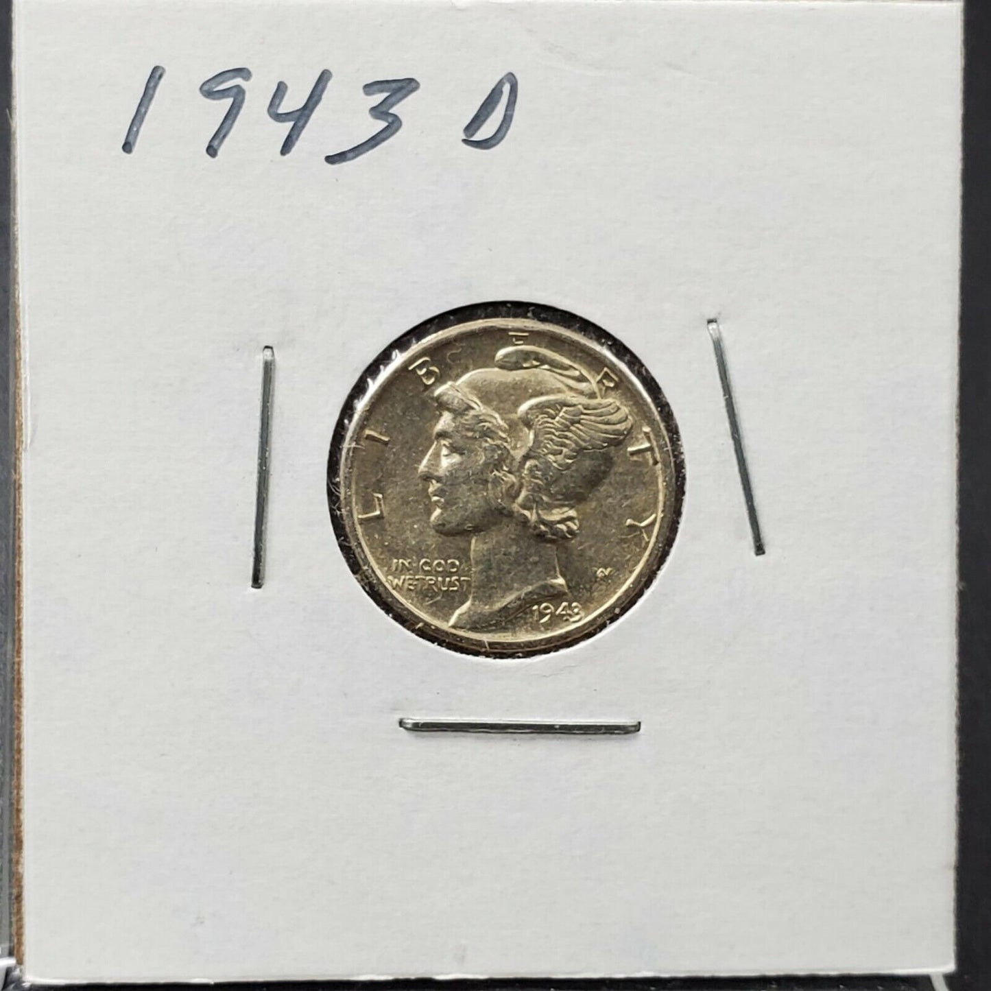 1943 P D S WW2 Mercury Silver Dime 3 Coin AU About UNC Set World War Two Coins