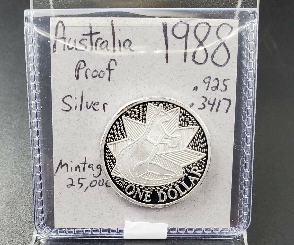 Australian 1988 Bicentenary $1 dollar silver proof From Masterpiece in silver