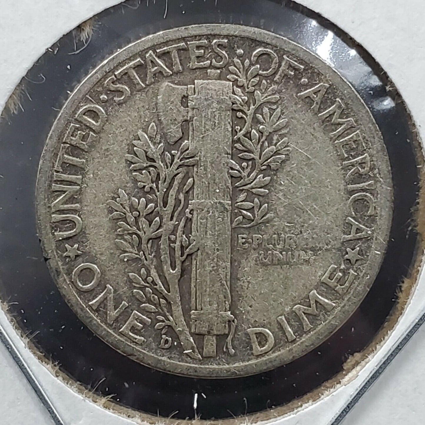 1940 D Mercury Silver Dime Coin Circulated D/D North RPM Variety