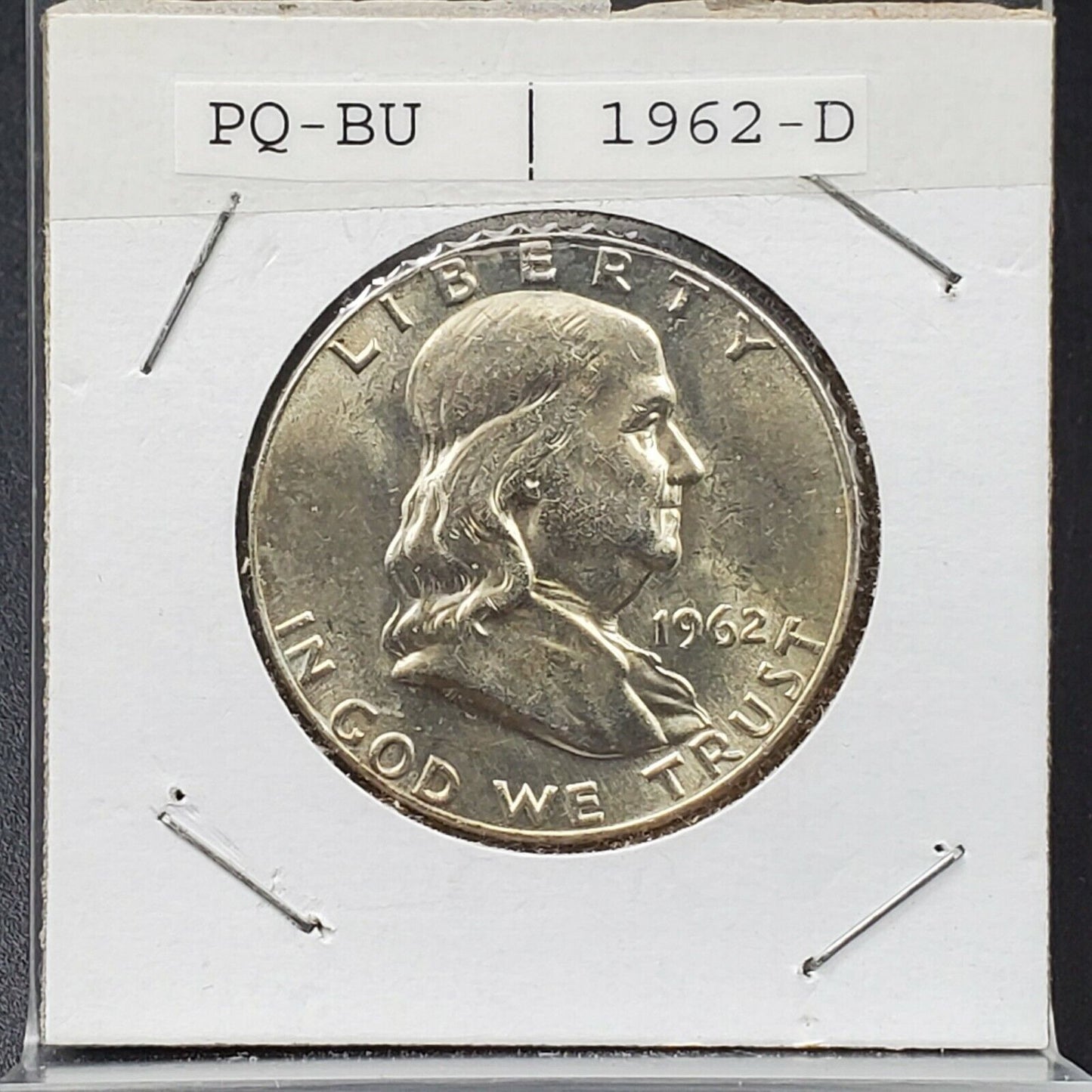 1962 D Franklin Silver Half Dollar Coin Choice BU UNC Uncirculated 2