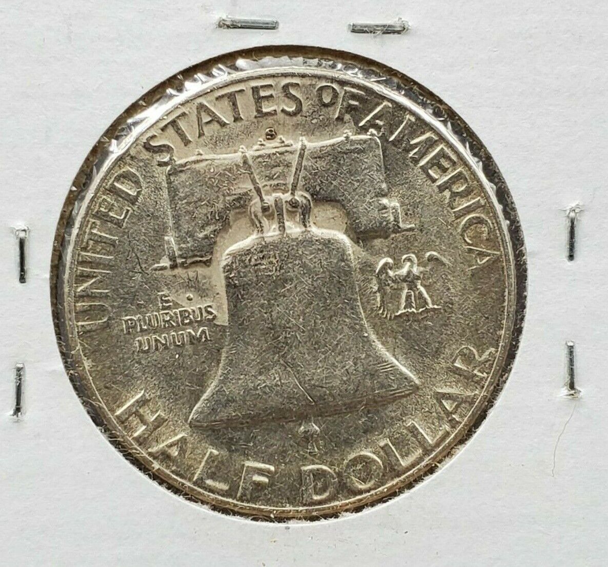 1951 s Franklin Silver Half Dollar Coin Average AU About Unc Nice Semi Key Date