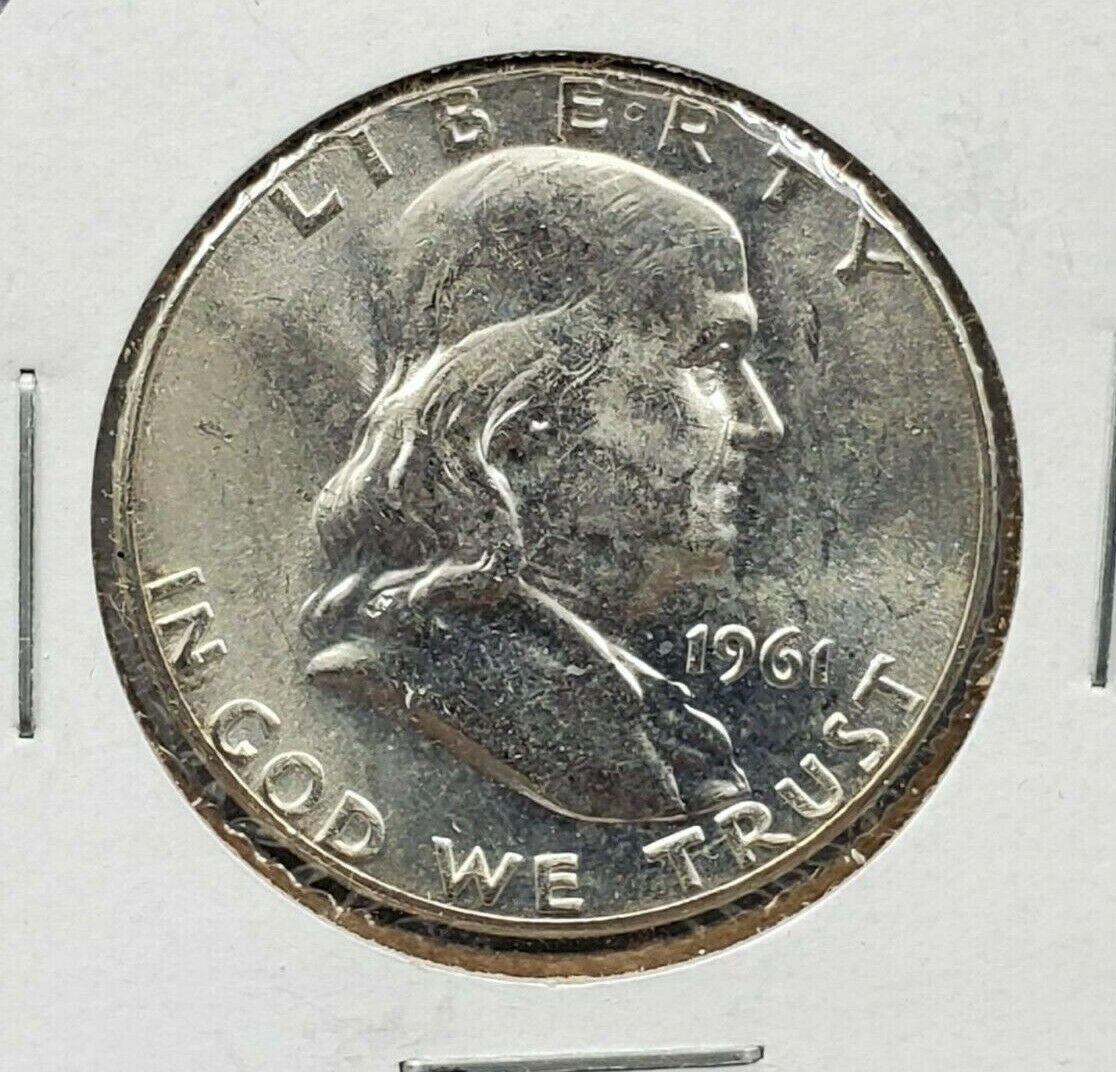 1961 P Franklin Silver Half Dollar Coin CH Choice BU Uncirculated Philadelphia