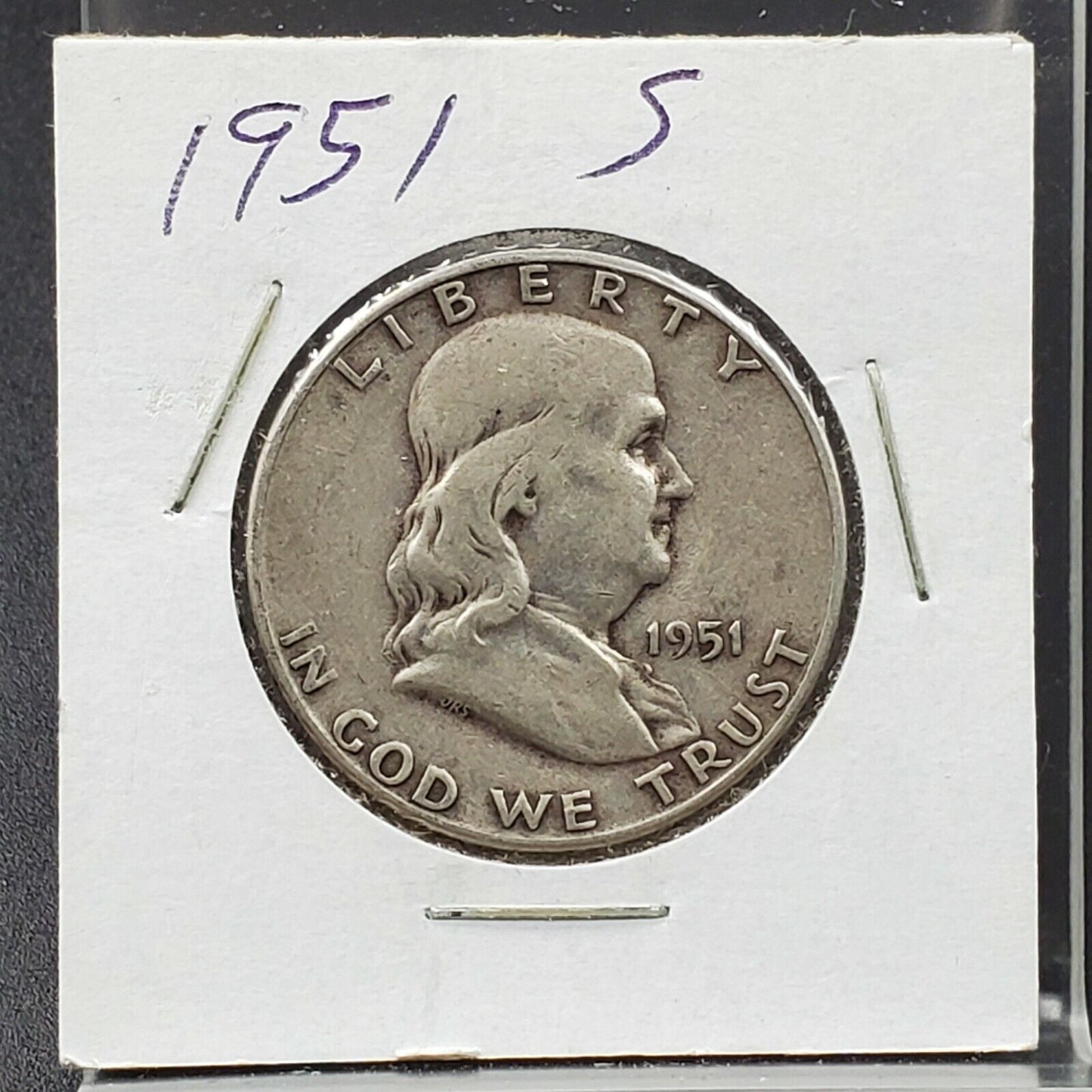 1951 S Franklin Silver Half Dollar Choice Circulated Semi Key Date 2