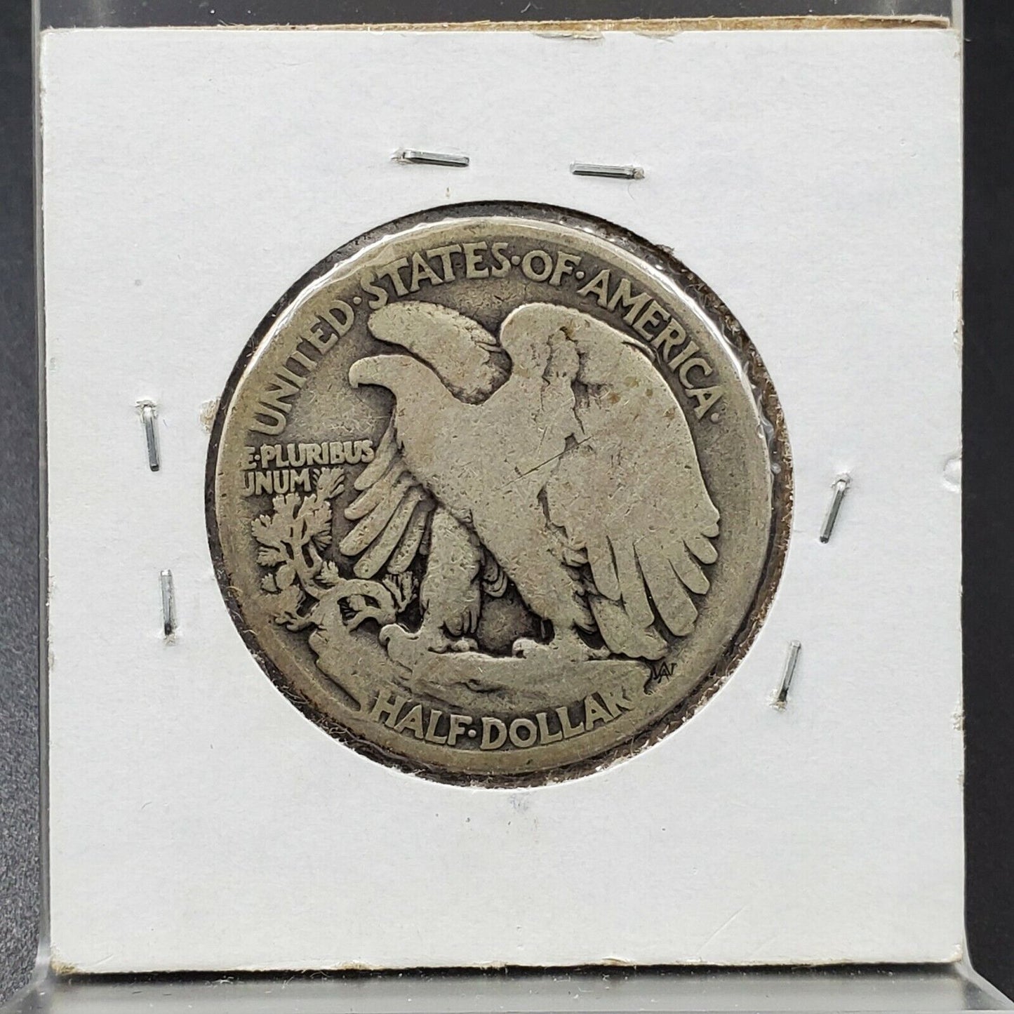 1917 D Walking Liberty Silver Half Dollar Choice Good / VG Obverse Mint Mark