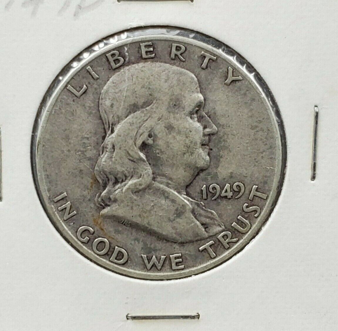 1949 D Franklin Silver Half Dollar Coin Fine / VF KEY DATE Denver Circulated