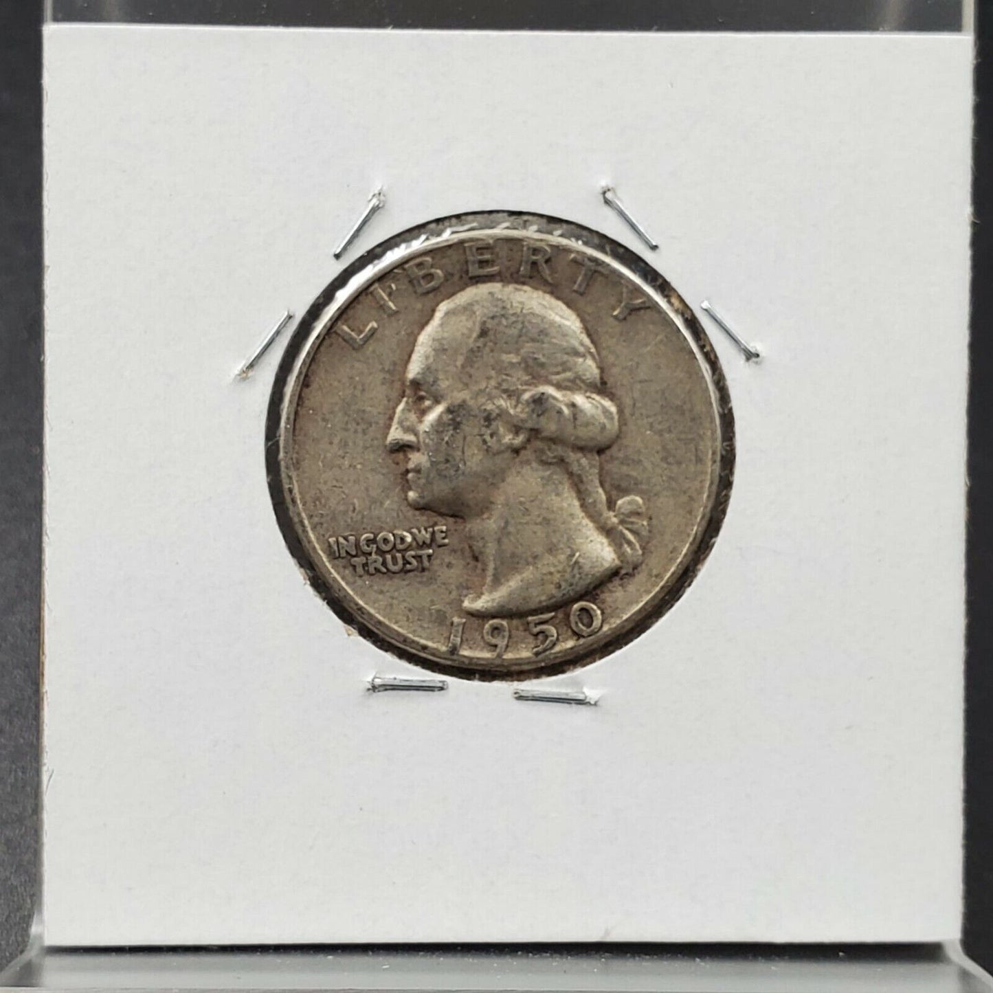 1950 P 25c Washington Quarter FS-801 Double Eagle Beak Die Reverse American