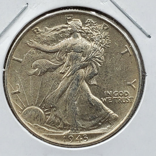 1943 P 50C Walking Liberty Silver Eagle Half Dollar WW2 American 50c XF DETAIL