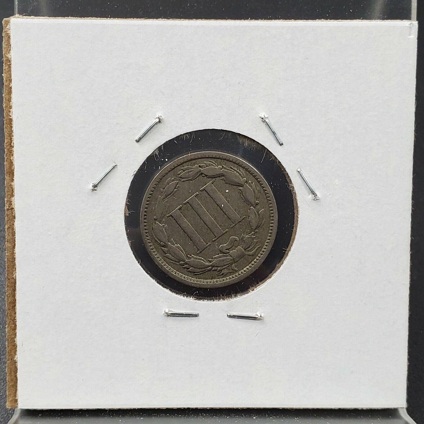 1867 P 3c Liberty Three Cent Nickel Coin Choice F Fine / VF