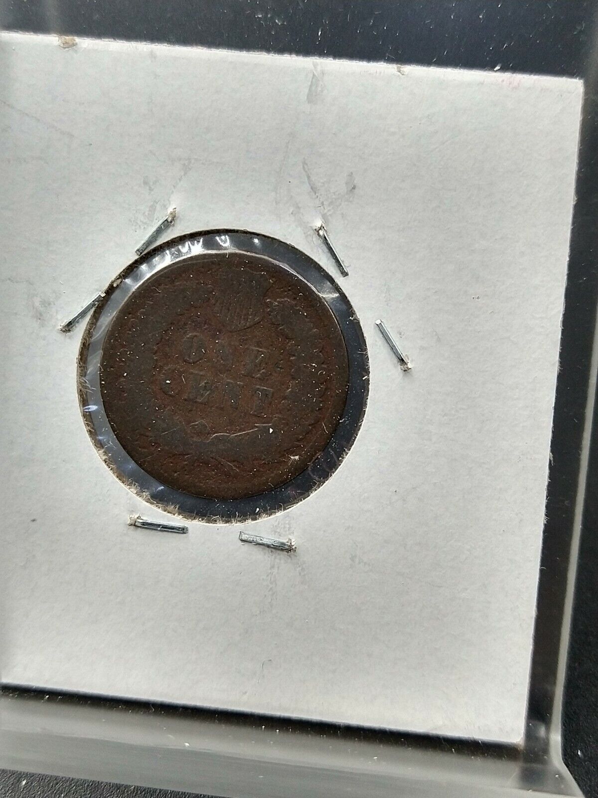1874 P Indian Head Wheat Cent Penny Coin AG / GOOD Details Semi Key Date