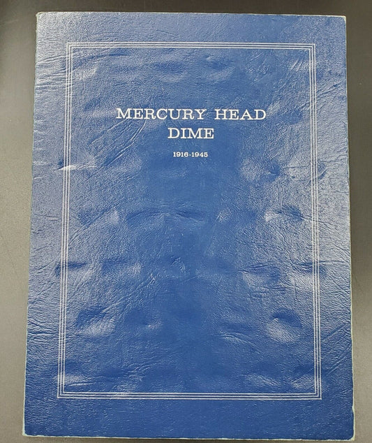 ANTIQUE Harris & CO Mercury Dime Coin Collection EMPTY Folder for set