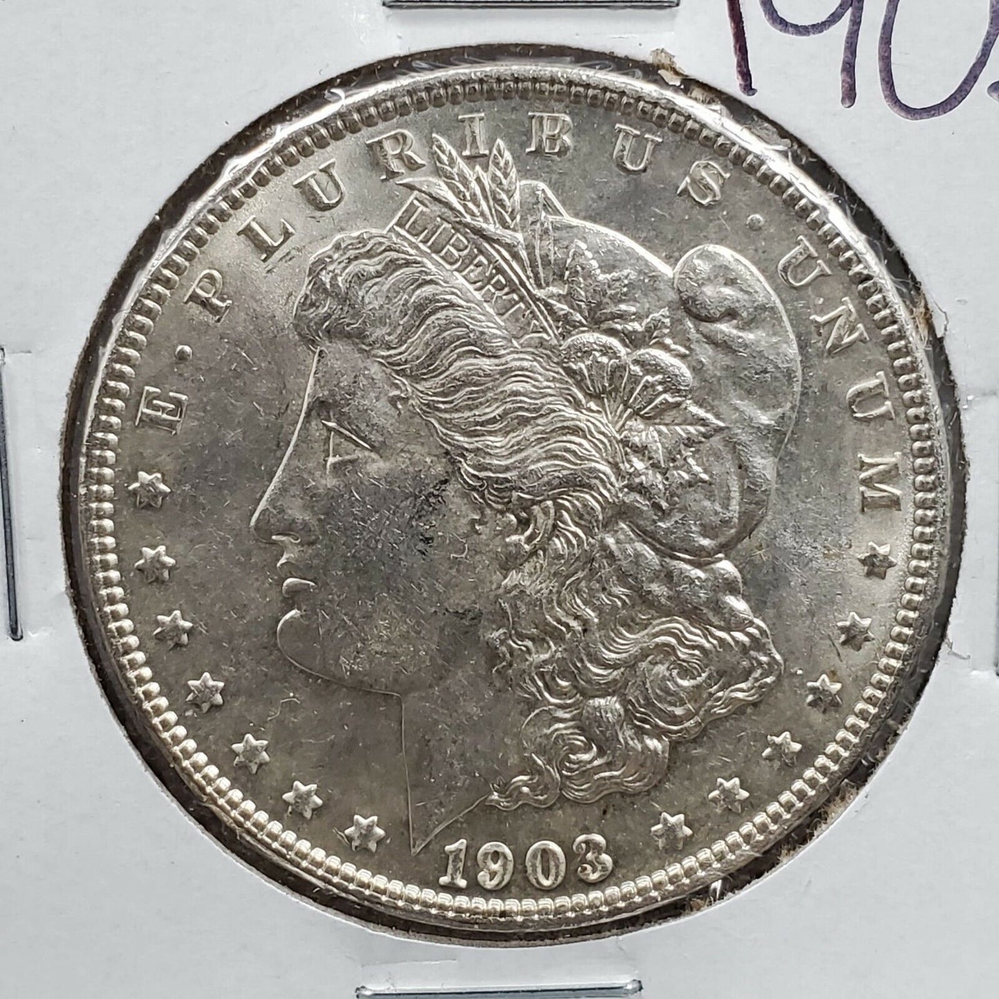 1903 P Morgan Silver Eagle Dollar Coin BU Uncirculated Some Toning Nice Coin