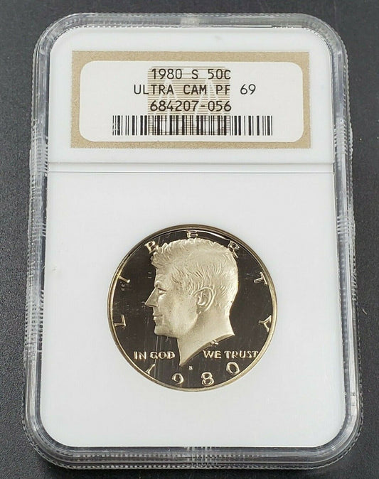 1980 S Kennedy Proof Half Dollar Coin PF69 UCAM NGC DCAM