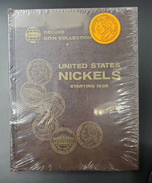 BRAND NEW IN ORIGINAL WRAPPER Whitman Deluxe Coin US NICKEL Folder ANTIQUE