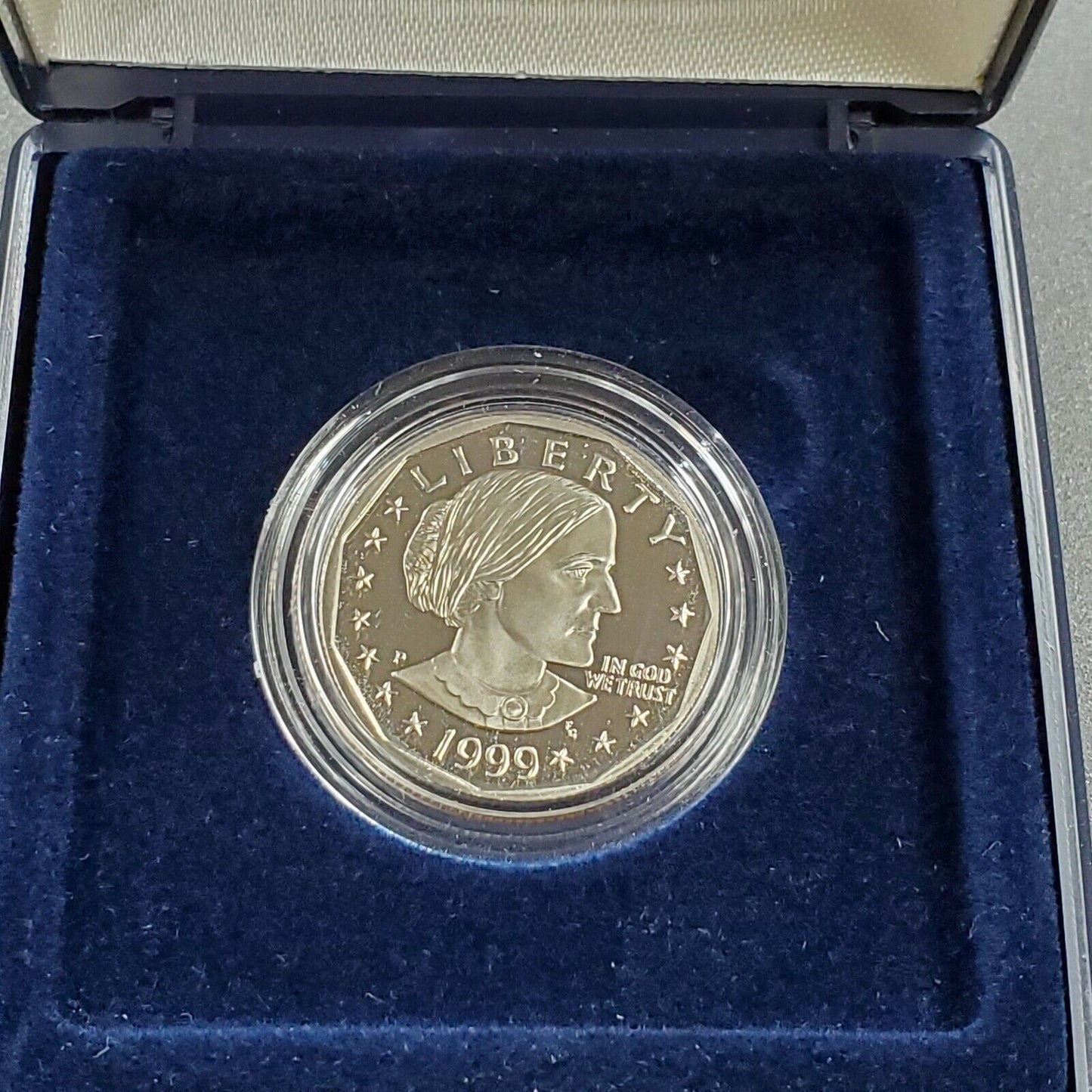 1999 P PROOF SBA SUSAN B ANTHONY PROOF DOLLAR = OGP WITH C.O.A.