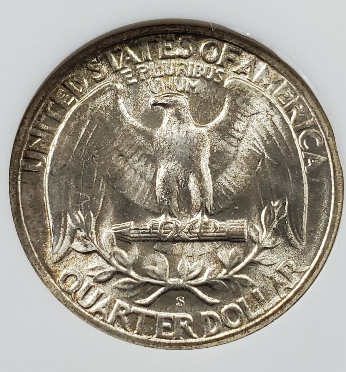 1946 S 25C Washington Quarter Silver Coin NGC MS66 Some Toning