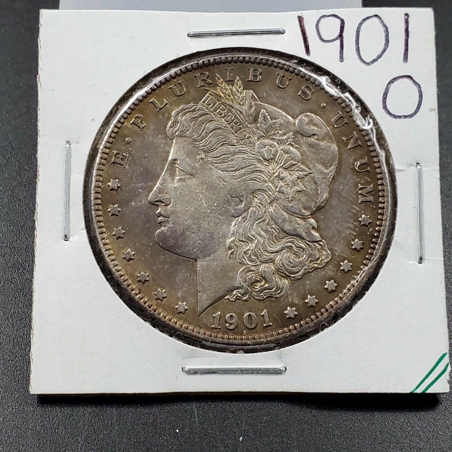 1901 O $1 Morgan Silver Eagle Dollar Coin Choice AU About UNC Nice Toning Toner