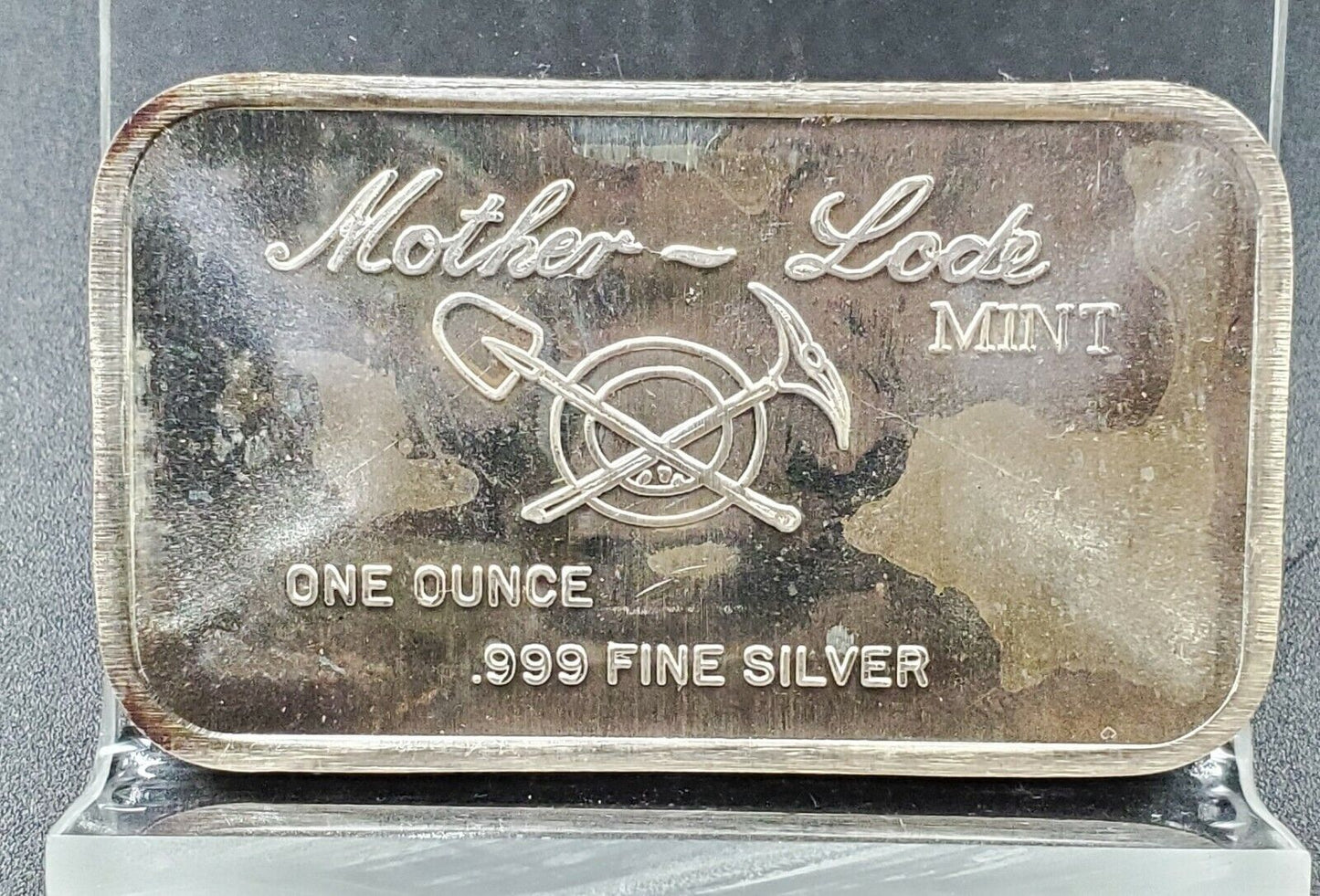 Las Vegas The Mother Lode Mint 1 oz silver Art Bar .999 Fine Uncleaned Original2