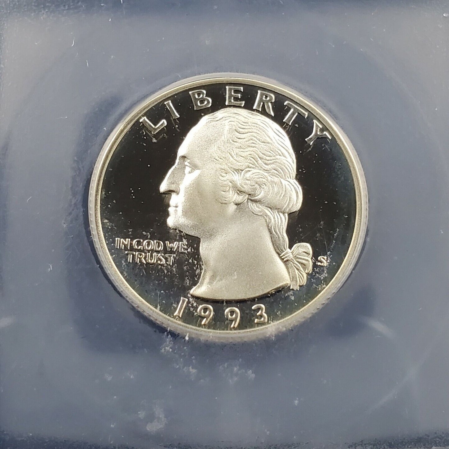1993 S Washington Proof Quarter Silver Coin ICG PR70 DCAM NICE