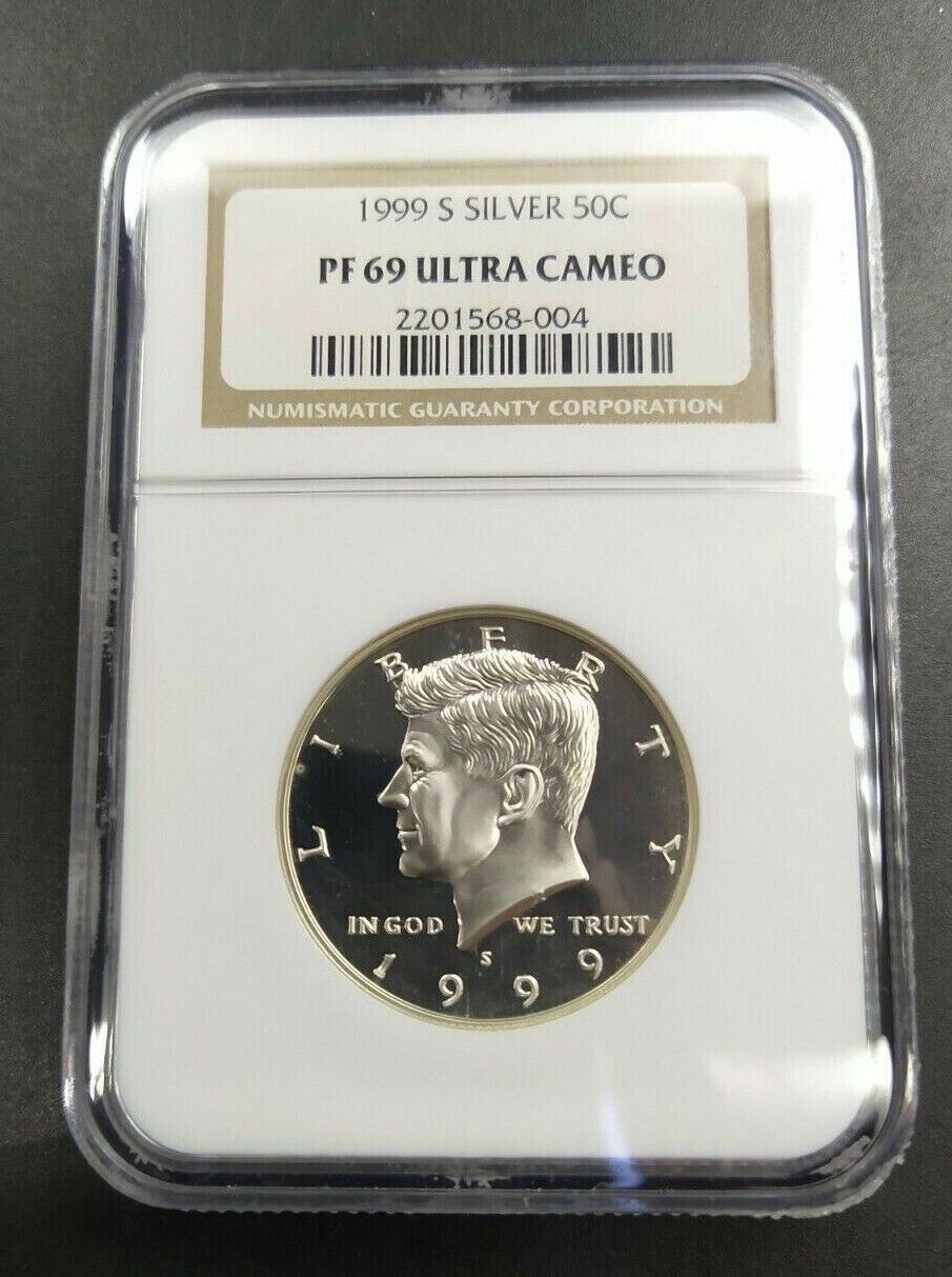 1999 S Kennedy Proof Half Dollar Coin PF69 UCAM NGC DCAM SILVER