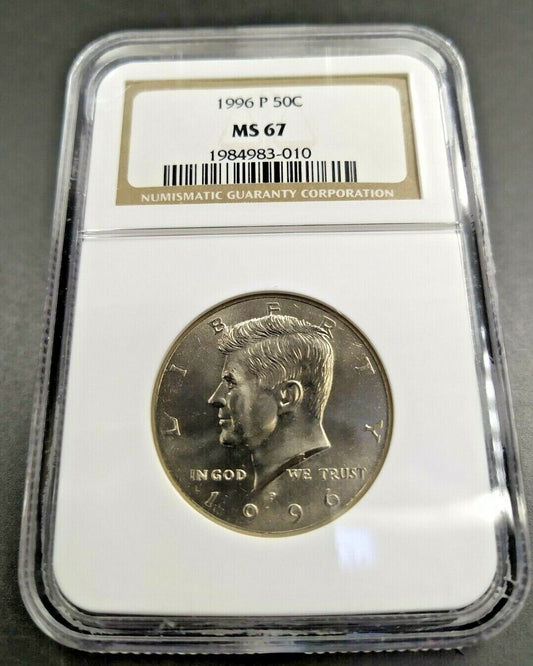 1996 P Kennedy Clad Half dollar Coin NGC MS67 Gem BU Certified 50c