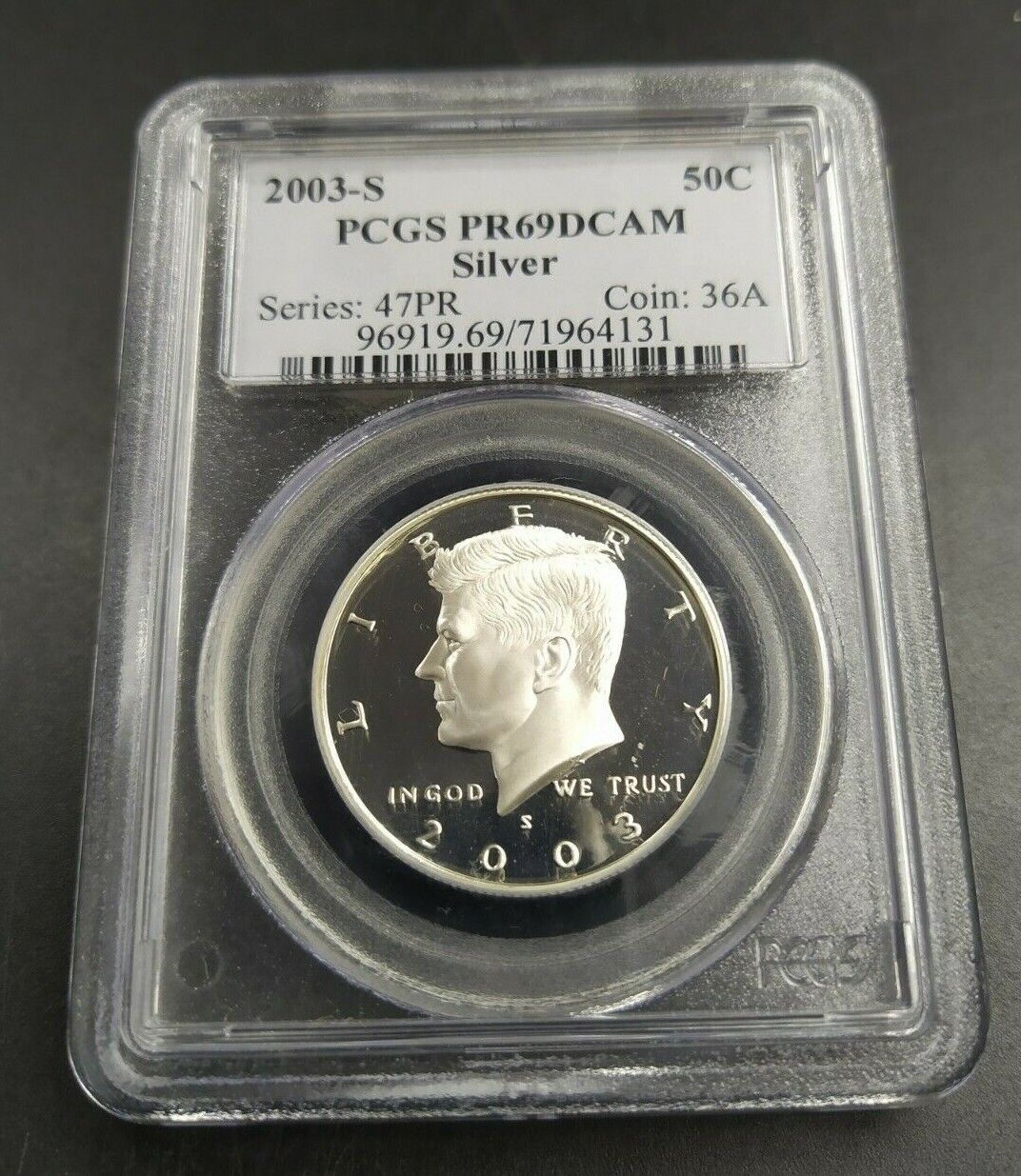 2003 S Kennedy Proof Half Dollar Coin PF69 UCAM PCGS DCAM SILVER