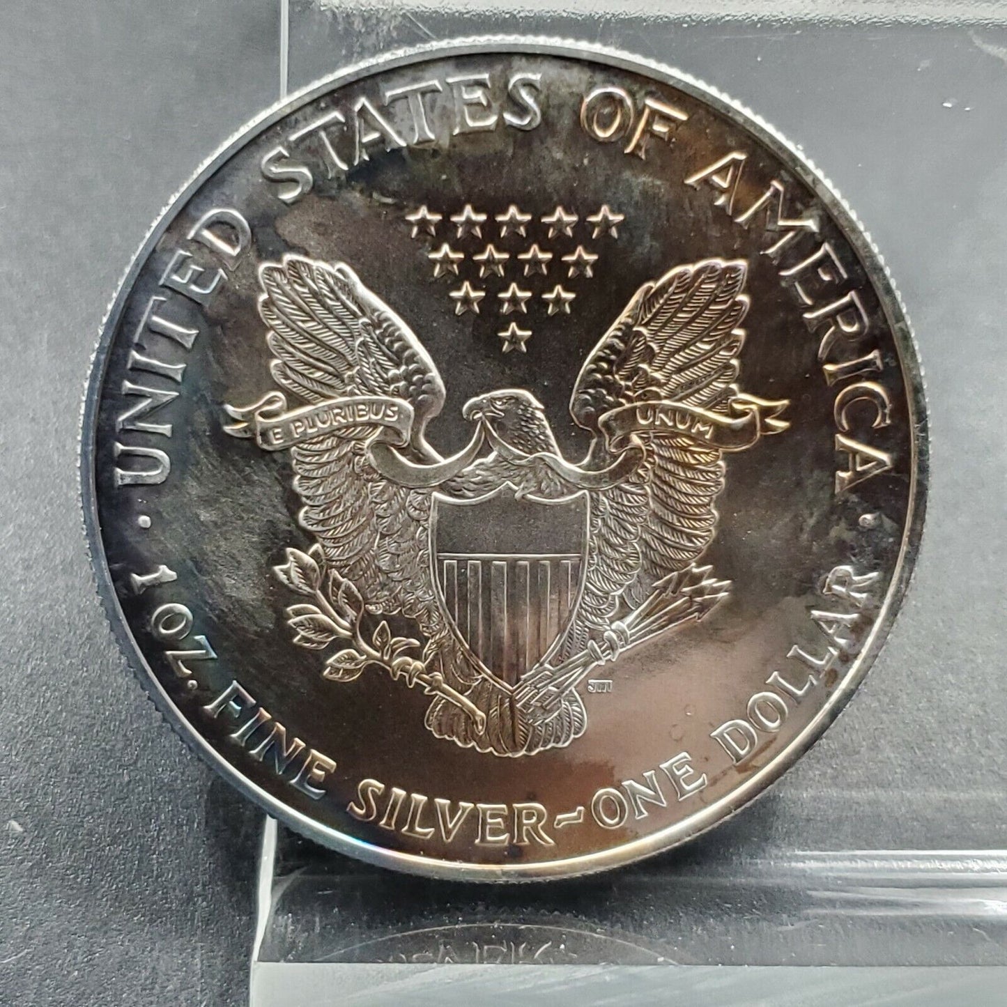 1999 1 OZ American Silver Eagle .999 Millennium Millennial Coin GEM BU PQ TONING