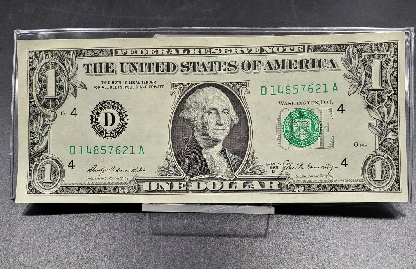 1969 B FRN Green Seal Federal Reserve Currency Note Bil Choice UNC 💵💰 2