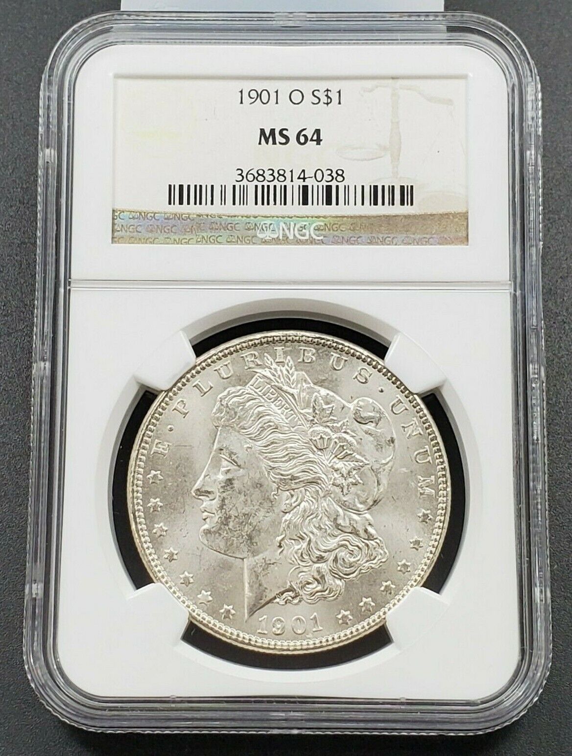 1901 O Morgan Silver Eagle Dollar Coin NGC MS64 Deep Strike