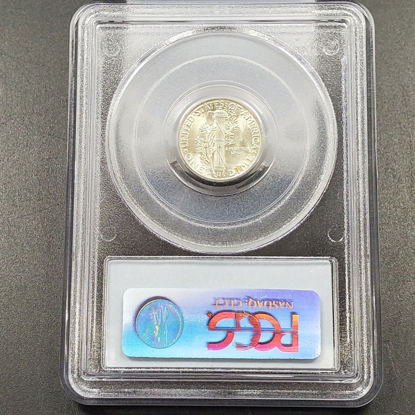 1944 D Mercury Silver Dime Coin PCGS MS65 FB Gem BU FSB Full Band