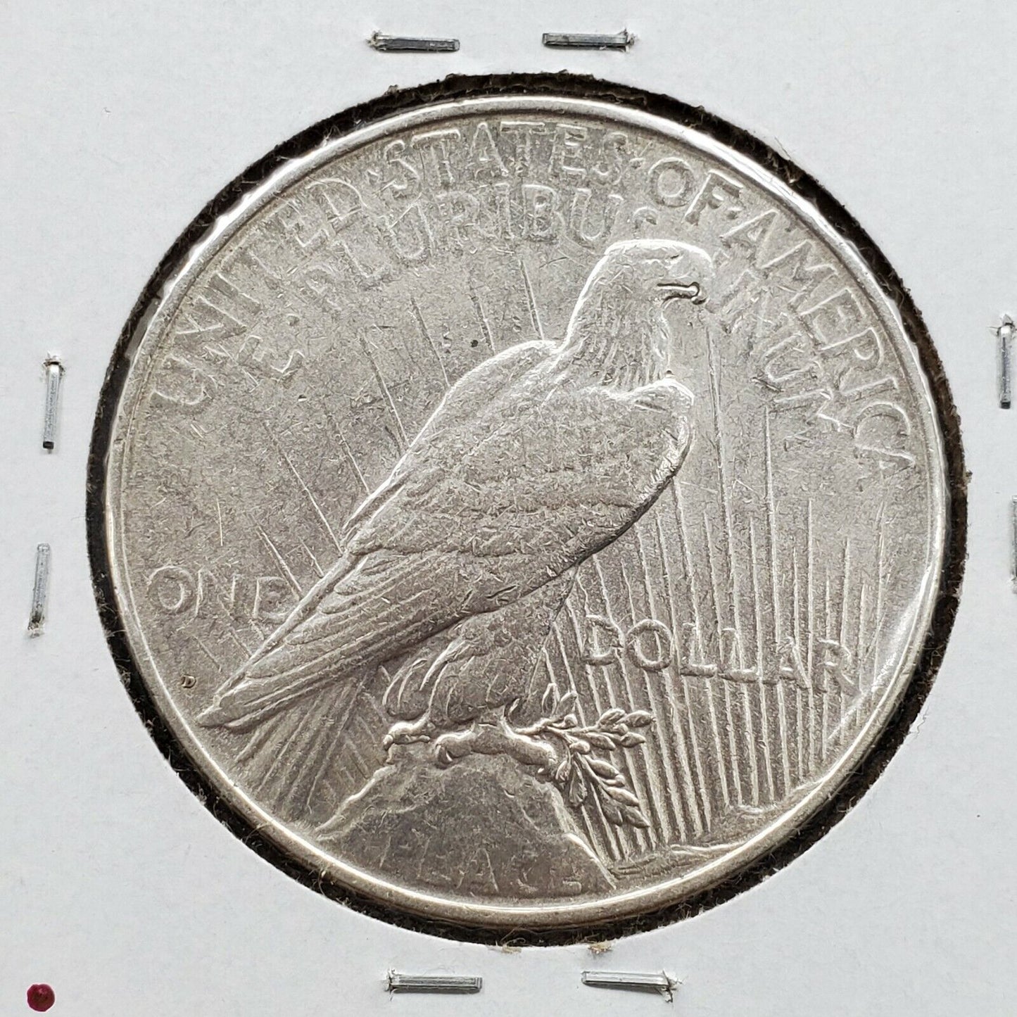 1923 D $1 Peace Silver Eagle Dollar Coin OBV Die Cracks Vam Variety XF Details